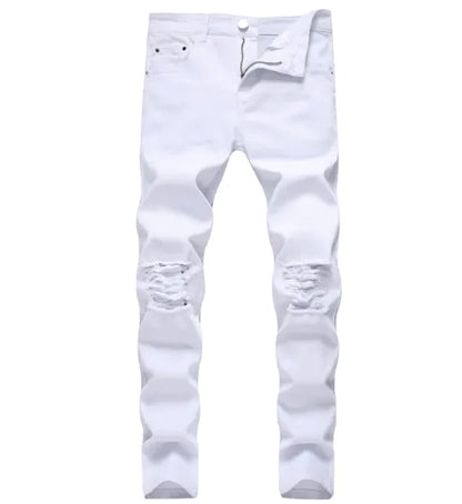 Men’s Ripped Knee Skinny Jeans
