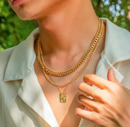 Casual Square Pendant Necklace